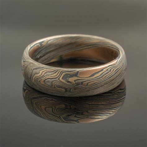 Learn about the process of making mokume gane with silver, rose gold and white gold sheet. . Mokume gane rings prices